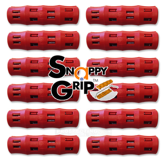 12 poignées de seau ergonomiques Snappy Grip rouges