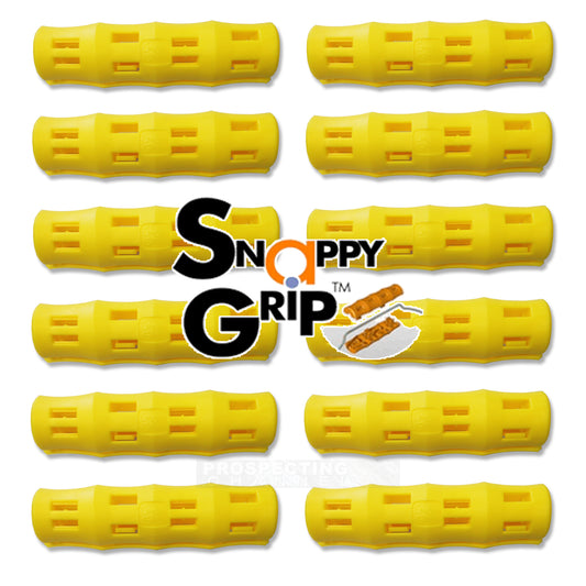 12 poignées de seau ergonomiques Snappy Grip jaunes