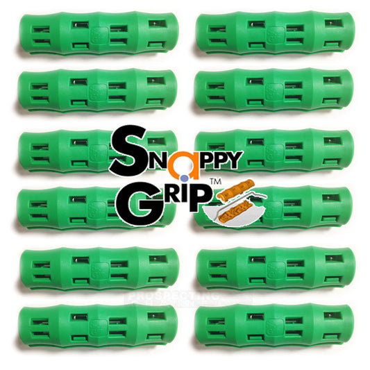 12 poignées de seau ergonomiques Snappy Grip vertes
