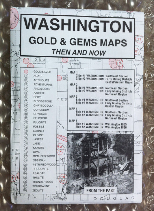 Mapas de oro y gemas de Washington antes y ahora