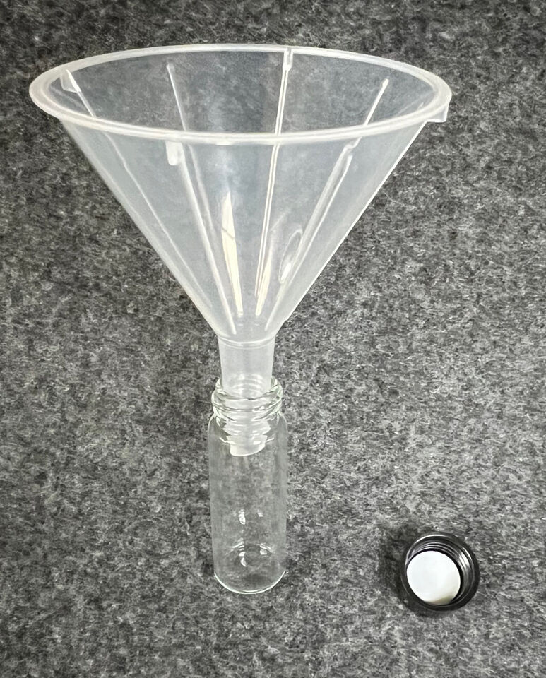 Kit de nettoyage de récupération d'or fin, flacons, pincettes, bouteille d'extincteur, loupe d'entonnoir +