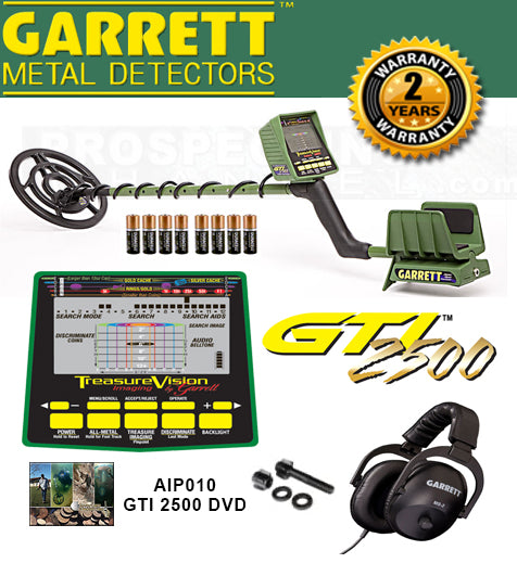 Garrett GTI 2500 with MS2 Headphones and How to Use DVD